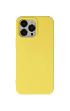 Newface - 990 - İphone 15 Pro Kılıf Nano İçi Kadife Silikon - Csmo-tex - - Sarı Newface - 990 - İphone 15 Pro Kılıf Nano İçi Kadife Silikon - Csmo-tex - - Sarı