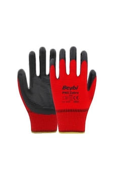 No:10-12 Beden Zebra Polyester Örme Nitril Eldiven 1 Adet Mavi M No:10-12 Beden Zebra Polyester Örme Nitril Eldiven 1 Adet Mavi M