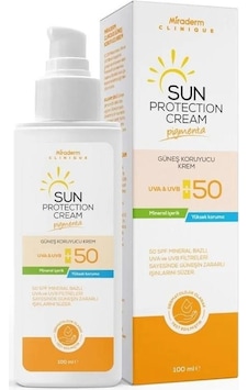 Miraderm Sun Protection Cream Pigmenta Güneş Koruyucu Krem SPF50+ 100 ML