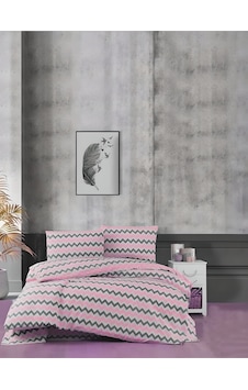 Lotus Home Zigzag Desen Lüks Pamuklu Tek Kişilik Nevresim Takımı Seti Pembe Lotus Home Zigzag Desen Lüks Pamuklu Tek Kişilik Nevresim Takımı Seti Pembe