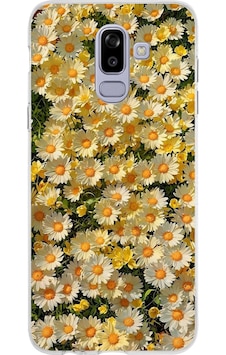 Samsung Galaxy J8-a6 Plus Uyumlu Papatya Bahçesi Sulu Boya Baskılı Silikon Kılıf Renkli Samsung Galaxy J8-a6 Plus Uyumlu Papatya Bahçesi Sulu Boya Baskılı Silikon Kılıf Renkli