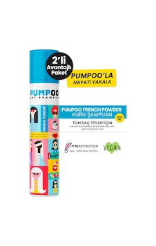 Pumpoo French Powder Kuru Şampuan 2 x 200 ML Pumpoo French Powder Kuru Şampuan 2 x 200 ML
