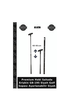 Premium Hobi Sahada Erişkin Gb-195 Siyah Golf Sopası Ayarlanabilir Siyah