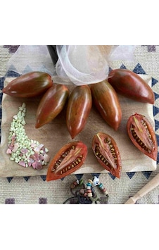 Çizgili Mor Purple Smaragd Domates Tohumu -15 Tohum Çizgili Mor Purple Smaragd Domates Tohumu -15 Tohum