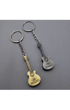 Metal Gitar Anahtarlık Çok Renkli Metal Gitar Anahtarlık Çok Renkli