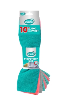 Smarter Mikrofiber Temizlik Bezi 10'lu Smarter Mikrofiber Temizlik Bezi 10'lu