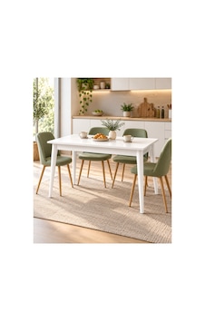 Beyaz Yemek Masası 110x70 Cm 4 Kişilik Dikdörtgen Mutfak Masası Modern Salon Kapalı Balkon Masası Kolay Kurulum Beyaz - 938878965 Beyaz Beyaz Yemek Masası 110x70 Cm 4 Kişilik Dikdörtgen Mutfak Masası Modern Salon Kapalı Balkon Masası Kolay Kurulum Beyaz - 938878965 Beyaz