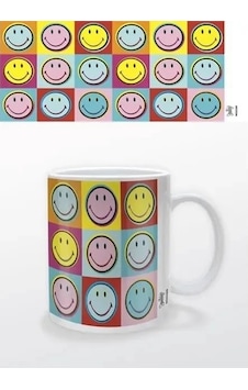 Kupa Bardak Smiley Popart Çok Renkli Kupa Bardak Smiley Popart Çok Renkli