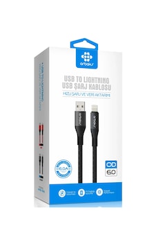 6a İphone Hızlı Şarj Kablosu Arbaks Arb-306 6a İphone Hızlı Şarj Kablosu Arbaks Arb-306
