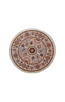 Çam Halı Funky 801 Stone Daire Yün Ve Bambu İle Özel Tezgahlarda Üretilen Otantik Desenli El Emeği Modern Uşak Halısı Krem 2 Çam Halı Funky 801 Stone Daire Yün Ve Bambu İle Özel Tezgahlarda Üretilen Otantik Desenli El Emeği Modern Uşak Halısı Krem 2