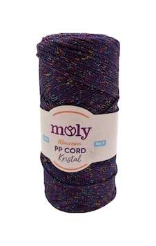 Angel Çanta Aksesuar Moly Yarn 200 Gr Simli Polyester Makrome No:1160-1 Diğer