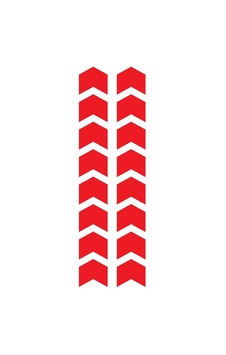 Ok Şekilli Mini Sticker Etiket Modeli Kırmızı Ok Şekilli Mini Sticker Etiket Modeli Kırmızı