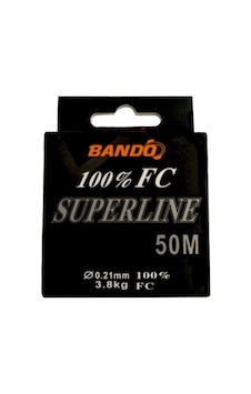 Bando Süperline %100 Fluorocarbon Misina 0.21mm - 50mt - 3.8kg Bando Süperline %100 Fluorocarbon Misina 0.21mm - 50mt - 3.8kg