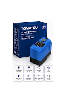 Tomatsu 3 Kat 3 Daire Akıllı Su Basınçlandırma Otomatik Hidrofor 35 Metre Basma - Sıcak Ve Soğuk Suya Uygun Tomatsu 3 Kat 3 Daire Akıllı Su Basınçlandırma Otomatik Hidrofor 35 Metre Basma - Sıcak Ve Soğuk Suya Uygun