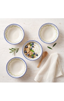 Güral Zeytindalı Desenli 14 Cm 4lü Çorba Ve Salata Kasesi Çok Renkli Güral Zeytindalı Desenli 14 Cm 4lü Çorba Ve Salata Kasesi Çok Renkli