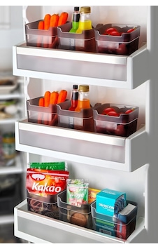Kitchen Life Büyük Boy 12'li Çok Amaçlı Buzdolabı Kapak Içi Düzenleyici Kutu -çok Amaçlı Organizer 0,95ml