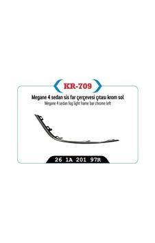 Sis Far Çerçevesı Kapağı Çıtası Krom Sol Megane Iv Sedan Model Sis Far Çerçevesı Kapağı Çıtası Krom Sol Megane Iv Sedan Model