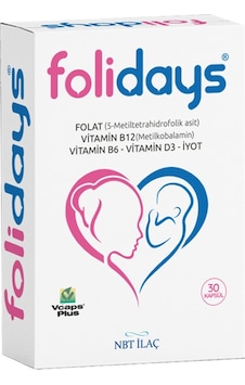 Nbt Folidays Takviye Edici Gıda 30 Kapsül Nbt Folidays Takviye Edici Gıda 30 Kapsül