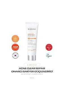 Akneli Ciltler İçin Onarıcı Ve Bariyer Güçlendirici Bakım Kremi Acne Clear Repair Cream Akneli Ciltler İçin Onarıcı Ve Bariyer Güçlendirici Bakım Kremi Acne Clear Repair Cream