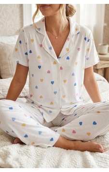 Norcia Sports Renkli Kalp Desenli Düğmeli Kısa Kollu Pijama Takımı 4591 Kar Beyaz Çok Renkli - 929322850 Çok Renkli - 929322850 Çok Renkli Norcia Sports Renkli Kalp Desenli Düğmeli Kısa Kollu Pijama Takımı 4591 Kar Beyaz Çok Renkli - 929322850 Çok Renkli - 929322850 Çok Renkli