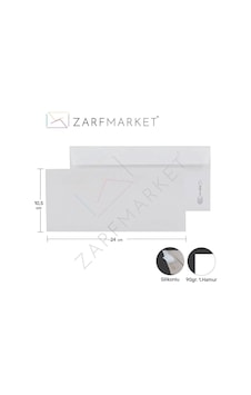 Dıplomat Düz Zarf, 10,5 X 24 Cm, 90 Gr, 1. Hamur, 500 Adet