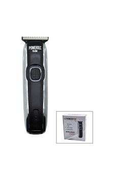 Powertec Tr-858 Saç Sakal Ense Çizim Traş Makinesi T Bıçak Şarj Göstergeli Hızlı Usb Şarjlı