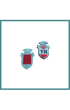 Trendexa Tr Yazılı Türk Bayraklı Arma Damla Etiket Kırmızı 2'li Mac Standart Trendexa Tr Yazılı Türk Bayraklı Arma Damla Etiket Kırmızı 2'li Mac Standart
