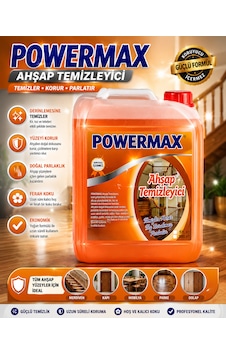 Powermax Ahşap Temizleyici 5 Litre Ahşap Yüzeyler İçin Profesyonel Temizlik Ürünü 5 L Powermax Ahşap Temizleyici 5 Litre Ahşap Yüzeyler İçin Profesyonel Temizlik Ürünü 5 L