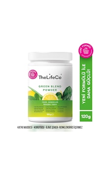 Thelifeco Green Blend Yeşil Sebzeler İçecek Tozu 120 G Thelifeco Green Blend Yeşil Sebzeler İçecek Tozu 120 G