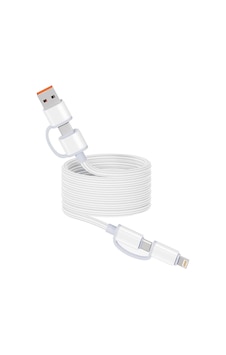 Zore Spiral Magnetik Örgülü Tasarım 4in1 A+c To C+l Kablo 1m