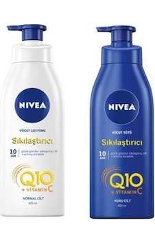 Nivea Q10 Sıkılaştırıcı Vücut Losyonu 400 ML + Sıkılaştırıcı Vücut Sütü 400 ML Nivea Q10 Sıkılaştırıcı Vücut Losyonu 400 ML + Sıkılaştırıcı Vücut Sütü 400 ML