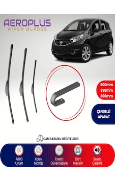 Aeroplus Nissan Note Takimi Ön Arka Muz Silecek Takımı 2014-2019 Aeroplus Nissan Note Takimi Ön Arka Muz Silecek Takımı 2014-2019