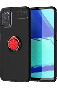 Oppo Reno A72 Kılıf Zore Ravel Silikon Kapak Siyah-Kırmızı Oppo Reno A72 Kılıf Zore Ravel Silikon Kapak Siyah-Kırmızı