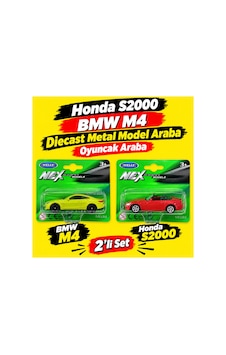 Alpmodel Honda S2000 Bmw M4 Diecast Metal Model Araba Oyuncak Araba 1/64 Lisanslı 2'li Set Alpmodel Honda S2000 Bmw M4 Diecast Metal Model Araba Oyuncak Araba 1/64 Lisanslı 2'li Set