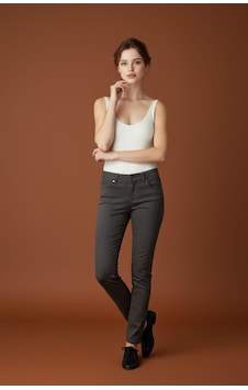Skinny Kalıp Kadın Pantolon-byn-36000 Antrasit Skinny Kalıp Kadın Pantolon-byn-36000 Antrasit