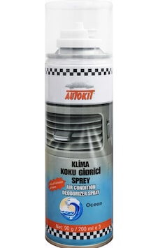Autokıt Klima Koku Giderici Sprey 200 Ml Okyanus Kokusu