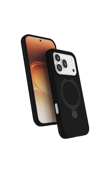 Honor 600 Pro 5g Kılıf M-safe Şarj Özellikli Standlı Zore Samara Kapak - Siyah Honor 600 Pro 5g Kılıf M-safe Şarj Özellikli Standlı Zore Samara Kapak - Siyah
