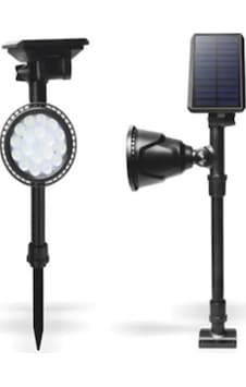 15W Solar Güneş Enerjili Kazıklı Bahçe Çim Armatür Günışığı Siyah 15W Solar Güneş Enerjili Kazıklı Bahçe Çim Armatür Günışığı Siyah