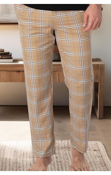 Mecit 3002 Erkek Kahve Ekoseli Tek Pijama Altı 001 Mecit 3002 Erkek Kahve Ekoseli Tek Pijama Altı 001
