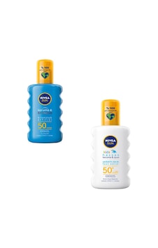 Nivea Sun Çocuk Hassas Güneş Spreyi SPF50 + Nivea Sun Koruma & Bronzluk Güneş Spreyi SPF50+ 2 x 200 ML Nivea Sun Çocuk Hassas Güneş Spreyi SPF50 + Nivea Sun Koruma & Bronzluk Güneş Spreyi SPF50+ 2 x 200 ML