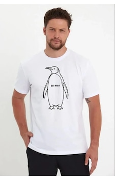 Modi Green Erkek Salaş Stil Beyaz Nihilist Penguen Özel Tasarım Oversize Bis Modi Green Erkek Salaş Stil Beyaz Nihilist Penguen Özel Tasarım Oversize Bis