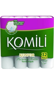 Komili Tuvalet Kağıdı 32 Rulo Komili Tuvalet Kağıdı 32 Rulo