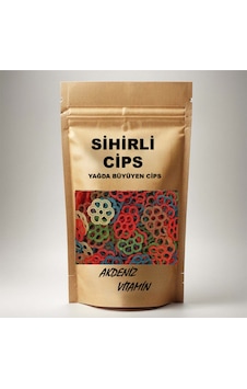 Akdeniz Vitamin Sihirli Cips Renkli Büyüyen Cips Suriye Cipsi 200 G