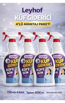 4'lü Küf Giderici Beyazlatıcı 750 Ml 4'lü Set 4'lü Küf Giderici Beyazlatıcı 750 Ml 4'lü Set