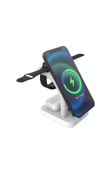 S-link Sw-cwf130 Beyaz Telefon Kulaklık Akıllı Saat 15w 3 İn 1 Magsafe Led Logo Kablosuz Şarj Cihaz S-link Sw-cwf130 Beyaz Telefon Kulaklık Akıllı Saat 15w 3 İn 1 Magsafe Led Logo Kablosuz Şarj Cihaz