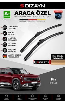 S-dizayn Kia Seltos Ön Cam Silecek Seti 2026 Üzeri Premium Araca Özel 60-50 Cm A+ Kalite Aocs-2146