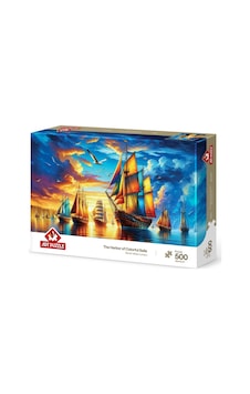 Renkli Yelken Limanı 500 Parça Puzzle Renkli Yelken Limanı 500 Parça Puzzle