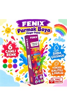 Fenix Parmak Boyası 6 Renk 35 Gr 3+ Yaş Çok Renkli