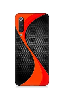 Xiaomi Mi 9se Uyumlu Turuncu Siyah Karbon Desenli Silikon Kılıf Xiaomi Mi 9se Uyumlu Turuncu Siyah Karbon Desenli Silikon Kılıf