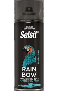 Selsil Rainbow Akrilik Sprey Boya 400 Ml Parlak Beyaz